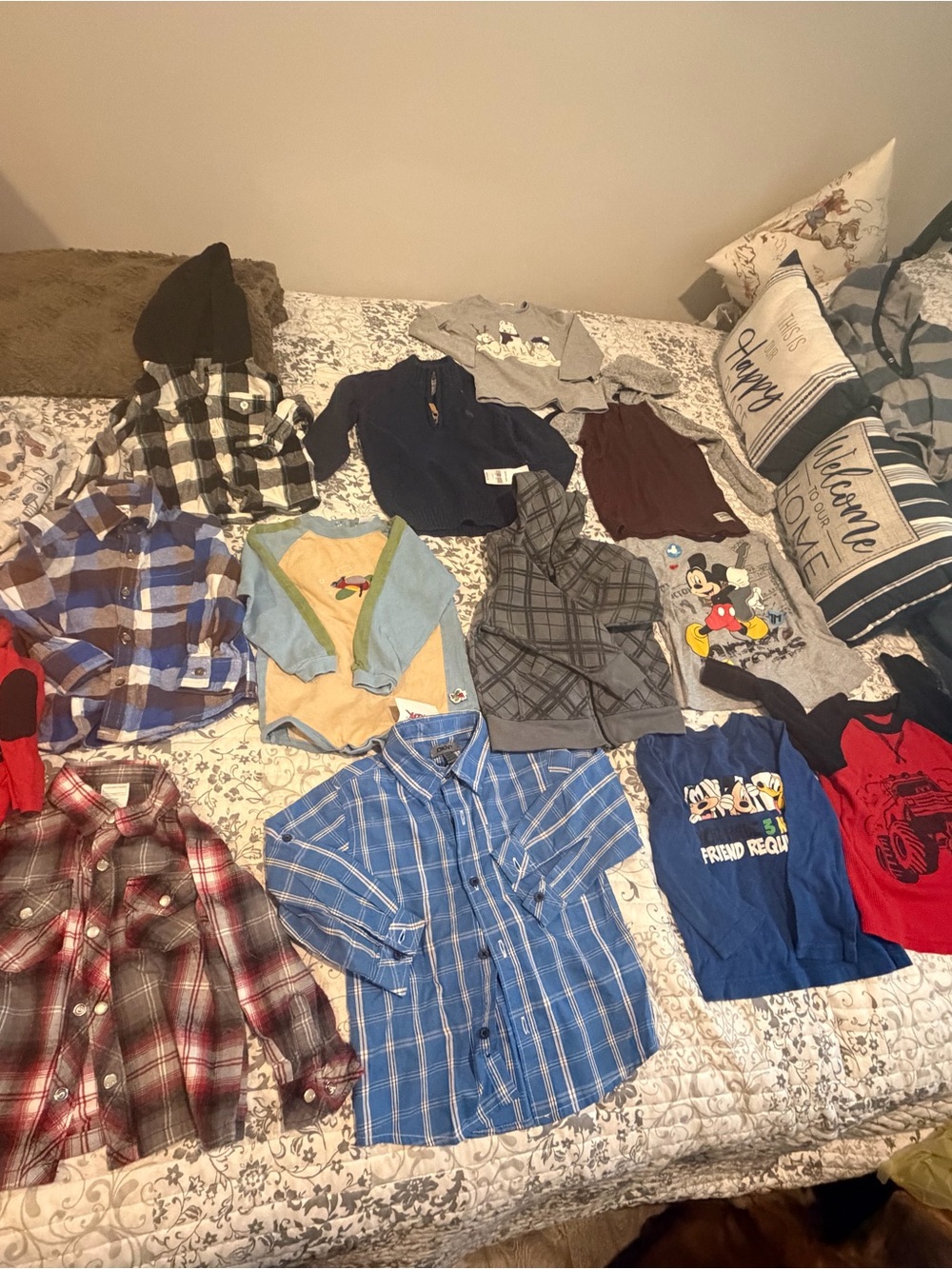Lot of 17 boys long sleeve tops various brands sizes 24 months to 2T
